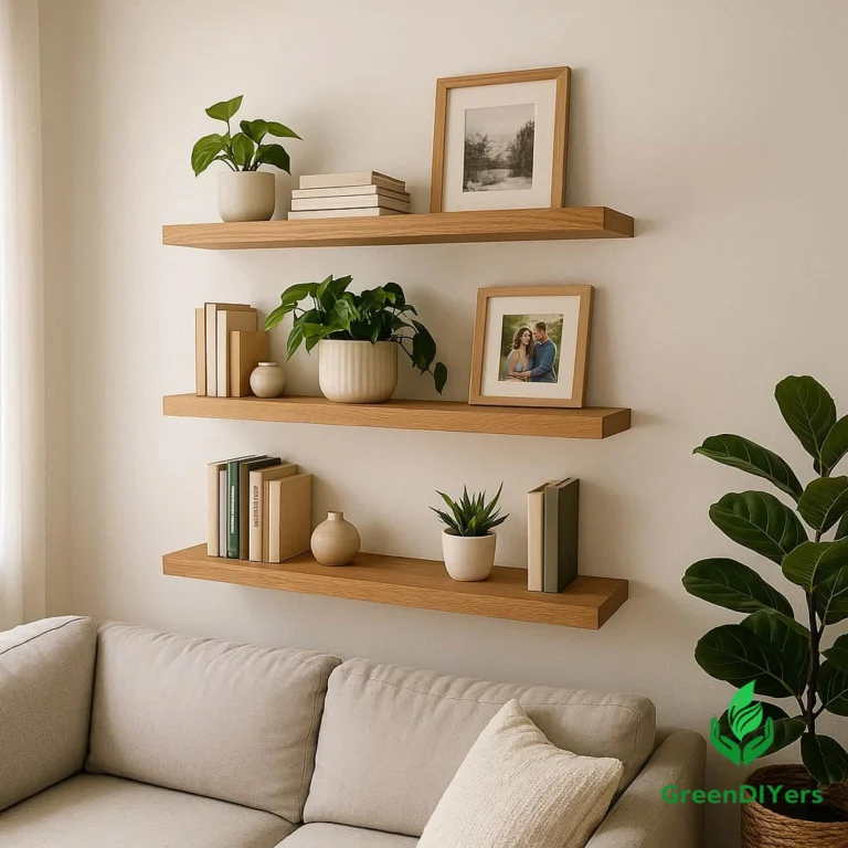 diy floating shelves