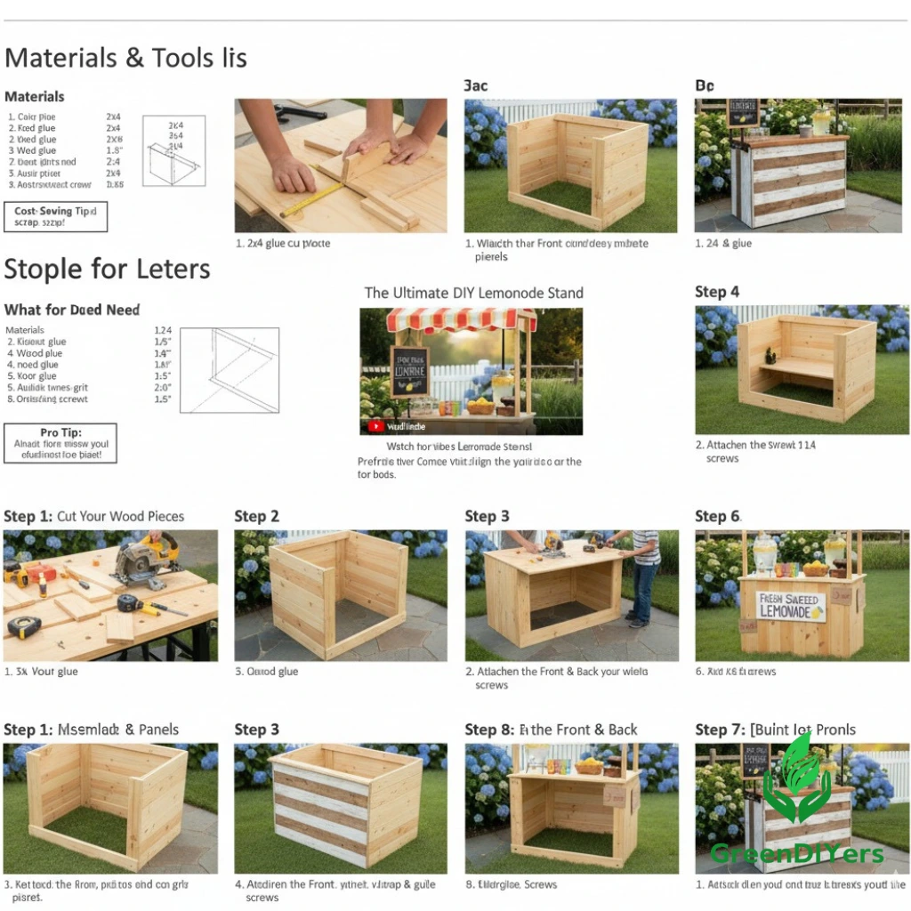 how to build diy lemonade stand